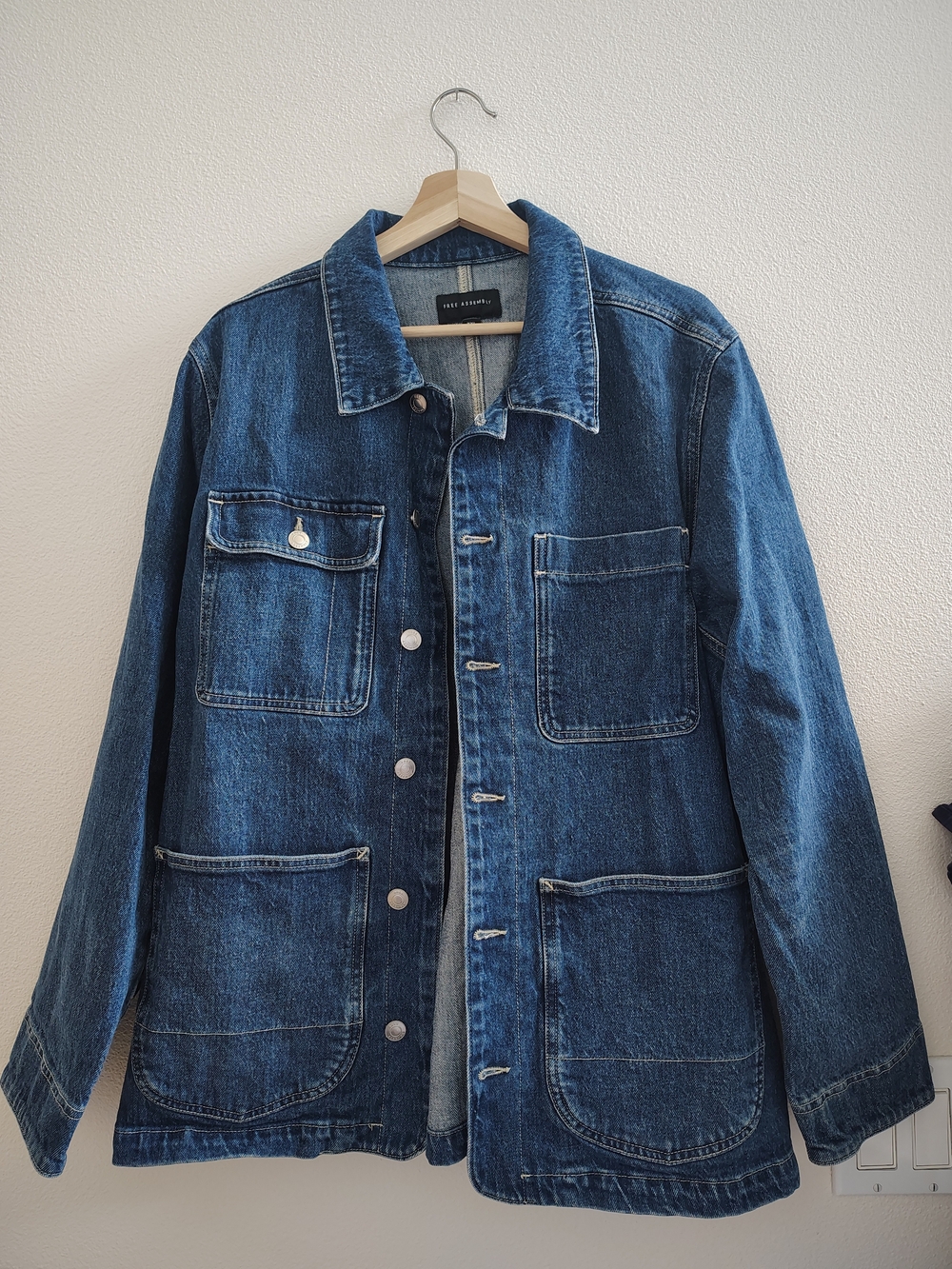 Dark Blue Denim Jacket - Men Or Women